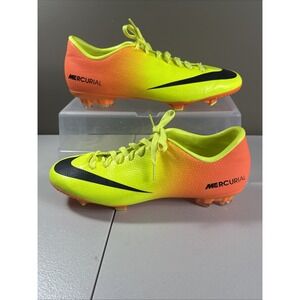 Nike Mecurial Victory FG Volt Citrus Soccer Cleat Men 10.5 Used Once AMAZING EUC